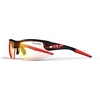 image:imageCrit Sport Sunglasses  Ideal for Baseball Cricket Cycling Fishing Golf Hiking Running Tennis amp PickleballBlackRed With Clarion Red Fototec Lens