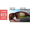 image:imageCrit Sport Sunglasses  Ideal for Baseball Cricket Cycling Fishing Golf Hiking Running Tennis amp PickleballBlackRed With Clarion Red Fototec Lens