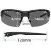 image:imageCrit Sport Sunglasses  Ideal for Baseball Cricket Cycling Fishing Golf Hiking Running Tennis amp PickleballBlackout With Light Night Fototec Lens Reader 25
