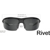 image:imageRivet Sport Sunglasses Ideal For Cycling Golf Pickleball Running And TennisMatte Black Clarion Red Fototec