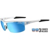 image:imageRivet Sport Sunglasses Ideal For Cycling Golf Pickleball Running And TennisMatte White Clarion BlueAc RedClear