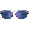 image:imageTifosi Intense Sport Sunglasses Men amp Women  Ideal For Golf Pickleball Running amp Tennis Vented Lenses Prevent FoggingSilver WSmoke Lens Blue Mirror