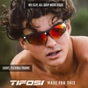 image:imageTifosi Optics Navar FC Full Coverage Sport Sunglasses  Ideal For Golf Pickleball Running amp Tennis Vented LensesSatin Vapor  Smoke Red Mirror