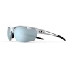 image:imageTifosi Optics Navar Sport Sunglasses  Ideal For Golf Pickleball Running amp Tennis Vented Lenses Prevent FoggingMatte White  Smoke Bright Blue Mirror
