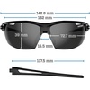 image:imageTifosi Optics Navar Sport Sunglasses  Ideal For Golf Pickleball Running amp Tennis Vented Lenses Prevent FoggingMidnight Vapor  Sky Blue Mirror