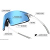 image:imageTifosi Optics Vogel XC Sunglasses Sport Sunglasses Men amp Women Small Medium Fit Ideal For Baseball Cycling Golf RunningMatte Black  Violet Mirror