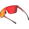 image:imageTifosi Sanctum Sunglasses Ideal For Cycling Golf Hiking Running Tennis amp Pickleball LifestyleCrystal Red Fade Smoke Red Mirror