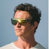 image:imageTifosi Sanctum Sunglasses Ideal For Cycling Golf Hiking Running Tennis amp Pickleball LifestyleMatte Black Smoke Yellow Mirror