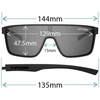 image:imageTifosi Sanctum Sunglasses Ideal For Cycling Golf Hiking Running Tennis amp Pickleball LifestyleMatte Black Smoke Yellow Mirror