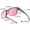 image:imageTifosi Shumo Oversized Sunglasses  Cycling Golf Pickleball RunningCrystal Denim Gold Mirror Lens