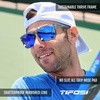 image:imageTifosi Shumo Oversized Sunglasses  Cycling Golf Pickleball RunningCrystal Smoke Cobalt Blue Mirror Lens