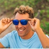image:imageTifosi Shumo Oversized Sunglasses  Cycling Golf Pickleball RunningCrystal Smoke Cobalt Blue Mirror Lens