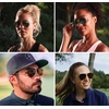 image:imageTifosi Shwae Tangle Free Aviator Sunglasses For Men amp Women  Ideal For Flying Golf Hiking and RunningGold Smoke Bright Blue Lens