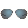 image:imageTifosi Shwae Tangle Free Aviator Sunglasses For Men amp Women  Ideal For Flying Golf Hiking and RunningGold Smoke Bright Blue Lens