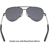 image:imageTifosi Shwae Tangle Free Aviator Sunglasses For Men amp Women  Ideal For Flying Golf Hiking and RunningGraphite Smoke Green Lens