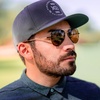image:imageTifosi Shwae Tangle Free Aviator Sunglasses For Men amp Women  Ideal For Flying Golf Hiking and RunningMidnight Gold Brown Lens