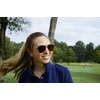 image:imageTifosi Shwae Tangle Free Aviator Sunglasses For Men amp Women  Ideal For Flying Golf Hiking and RunningMidnight Gold Brown Lens