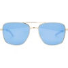 image:imageTifosi Shwae Tangle Free Aviator Sunglasses For Men amp Women  Ideal For Flying Golf Hiking and RunningSquare 20 Gold Smoke Bright Blue Mirror