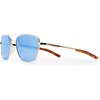 image:imageTifosi Shwae Tangle Free Aviator Sunglasses For Men amp Women  Ideal For Flying Golf Hiking and RunningSquare 20 Gold Smoke Bright Blue Mirror