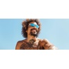 image:imageTifosi Sizzle Tangle Free Sport Sunglasses  Ideal For Running Cycling Golf Pickleball Tennis and Trendy Lifestyle LookAvant Clear Smoke Bright Blue Mirror Lens