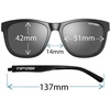 image:imageTifosi Swank Sport Sunglasses  Tangle Free  Ideal For Cycling Golf Hiking Pickleball Running and Great Lifestyle LookAvant ClearSmoke Bright Blue Mirror