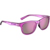 image:imageTifosi Swank Sport Sunglasses  Tangle Free  Ideal For Cycling Golf Hiking Pickleball Running and Great Lifestyle LookNeon Purple PunchSmoke Lens With Purple Mirror With Ar