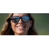 image:imageTifosi Swank Sport Sunglasses  Tangle Free  Ideal For Cycling Golf Hiking Pickleball Running and Great Lifestyle LookSatin BlackSmoke Lens Bright Blue Mirror