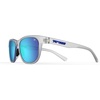 image:imageTifosi Swank Sport Sunglasses  Tangle Free  Ideal For Cycling Golf Hiking Pickleball Running and Great Lifestyle LookSatin ClearSmoke Lens Clarion Blue Mirror  Polarized