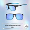 image:imageTifosi Swick Sport Sunglasses  Ideal For Cycling Golf Hiking Pickleball Running Tennis and Great Lifestyle LookOnyxblue FadeSky Blue