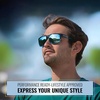 image:imageTifosi Swick Sport Sunglasses  Ideal For Cycling Golf Hiking Pickleball Running Tennis and Great Lifestyle LookOnyxblue FadeSky Blue