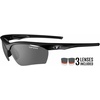 image:imageTifosi Vero Sport Sunglasses Unisex  Ideal For Baseball Cricket Cycling Golf Hiking Running Tennis amp PickleballGloss Black SmokeAc RedClear