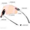image:imageTifosi Vogel SL Sport Sunglasses Men amp Women  Ideal For Baseball Cycling Cricket Golf Hiking RunningCrystal Clear  Pink Mirror