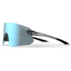 image:imageTifosi Vogel SL Sport Sunglasses Men amp Women  Ideal For Baseball Cycling Cricket Golf Hiking RunningCrystal Smoke  Smoke Bright Blue