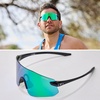 image:imageTifosi Vogel SL Sport Sunglasses Men amp Women  Ideal For Baseball Cycling Cricket Golf Hiking RunningGloss Black  Smoke Green Mirror