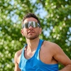 image:imageTifosi Vogel SL Sport Sunglasses Men amp Women  Ideal For Baseball Cycling Cricket Golf Hiking RunningKinetic Blue  Silver Mirror