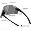 image:imageTifosi Vogel SL Sport Sunglasses Men amp Women  Ideal For Baseball Cycling Cricket Golf Hiking RunningMatte Black  Smoke Red