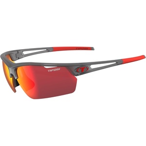 image:imageTifosi Optics Navar FC Full Coverage Sport Sunglasses  Ideal For Golf Pickleball Running amp Tennis Vented LensesSatin Vapor  Smoke Red Mirror