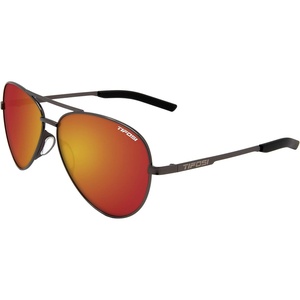 image:imageTifosi Shwae Tangle Free Aviator Sunglasses For Men amp Women  Ideal For Flying Golf Hiking and RunningGraphite Smoke Red Lens