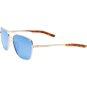 image:imageTifosi Shwae Tangle Free Aviator Sunglasses For Men amp Women  Ideal For Flying Golf Hiking and RunningSquare 20 Gold Smoke Bright Blue Mirror