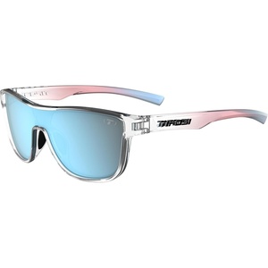image:imageTifosi Sizzle Tangle Free Sport Sunglasses  Ideal For Running Cycling Golf Pickleball Tennis and Trendy Lifestyle LookAvant Clear Smoke Bright Blue Mirror Lens