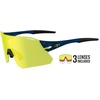 image:imageRail Sport Sunglasses  Ideal For Cycling Gravel MTB amp Road Baseball amp SoftballMidnight Navy Clarion YellowAc RedClear