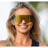 image:imageRail Sport Sunglasses  Ideal For Cycling Gravel MTB amp Road Baseball amp SoftballMidnight Navy Clarion YellowAc RedClear