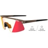 image:imageTifosi Moab Lite Half Frame Cycling Sunglasses  Running PickleballMatte Bronze Clarion Red Fototec