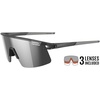 image:imageTifosi Moab Lite Half Frame Cycling Sunglasses  Running PickleballSatin Vapor Silver Mirror  Ac Red  Clear