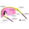 image:imageTifosi Moab Lite Half Frame Cycling Sunglasses  Running PickleballTrail Pine Smoke  Ac Red  Clear