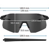 image:imageTifosi Moab XC Rimless Cycling Sunglasses  Running PickleballCrystal Smoke Clarion BlueAc RedClear