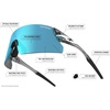 image:imageTifosi Optics Rail XC Sport Sunglasses  Ideal For Cycling Road amp Gravel Baseball Softball and RunningCrystal Smoke Clarion BlueAc RedClear