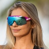 image:imageTifosi Optics Sledge Lite Sunglasses  Ideal For Cycling Road Gravel MTB Baseball amp SoftballCrystal Pink Clarion BlueAc RedClear Lenses