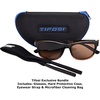 image:imageTifosi Optics Swank Sunglasses Bundle with Case and Eyewear StrapsBrown FadeBrown