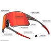 image:imageTifosi Rail Race Cycling Sunglasses Men amp Women Interchange Lens Options Ideal For Cycling Road Gravel MTB amp BaseballSatin Vapor Clarion RedClear